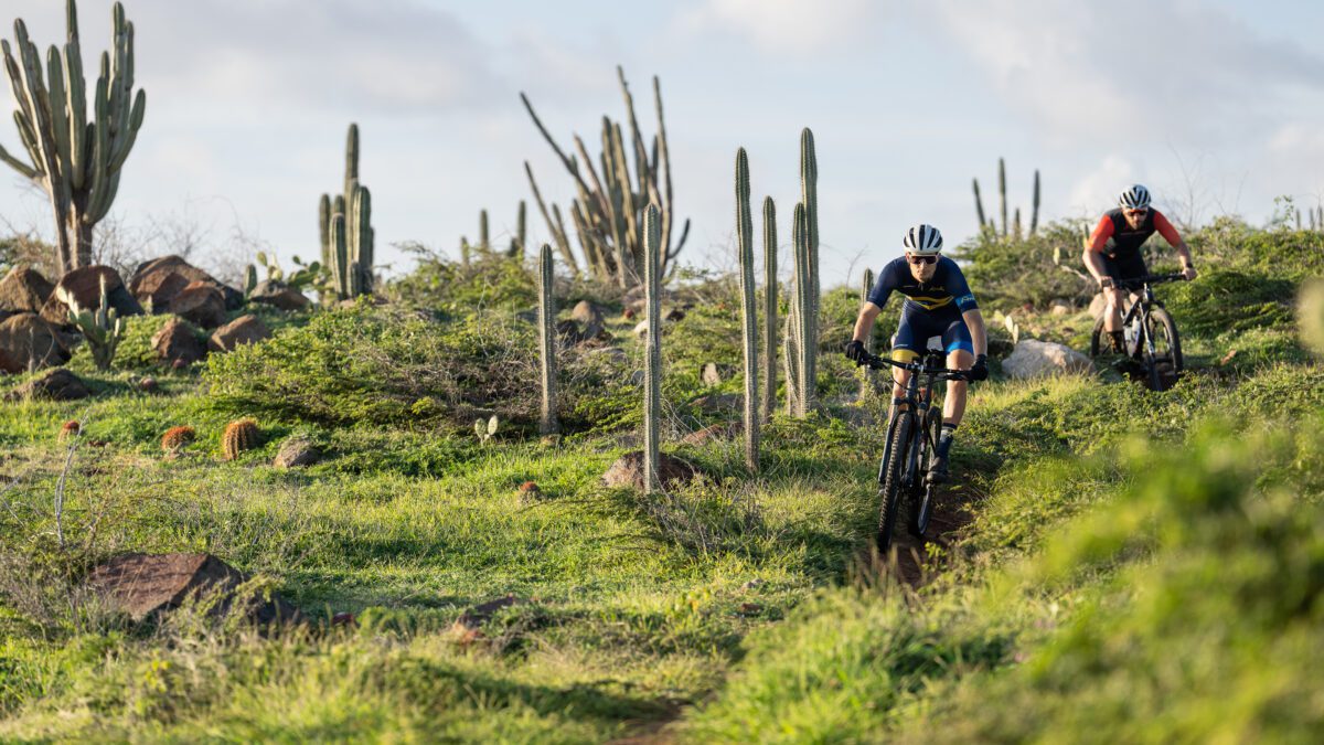 Heerlijk mountainbiken in ARUBA | Even geen zorgen